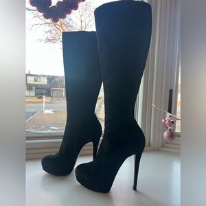 Christian Louboutin Black Heeled Boots